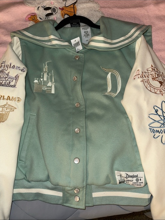 Disney Jackets & Blazers - Disney x Her Universe Mint Green & White Marquee Varsity Jacket - adult